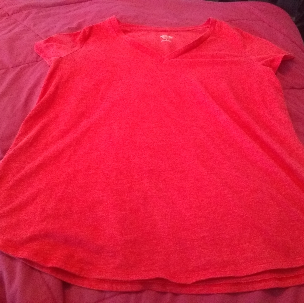 Mossimo Short Sleeve Orange T Shirt Women's Size M